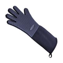 Stitching Solid Color Heat Resistant Kitchen Cooking Gloves Durable Non-Slip Oven Mitt Grill Bbq Sleeves Extra Long Useful 1pc