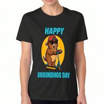 Happy Friday Burger Women's Cotton T Shirt, Pure Cotton Premium Print, Durable, Casual And Fashionable, Funny Foodie Tee For Weekend Vibes, Enjoy Happ S įvairiaspalvis