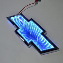 Automobilio bagažinės LED lipdukas Ženklelis Šviesos ženklelis Chevrolet Cruze Malibu Cavalier Monza Sail Trax Equinox Captiva Lacetti Orlando 20X 7.2cm mėlyna