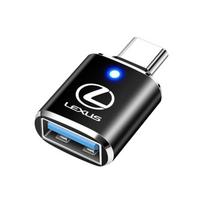 Adapter Type C to USB 3.0 OTG Adapter Connector Type C OTG Conventer For Lexus Fsport GX470 RX330 IS250 LX570 LX600 Ct200h RX350