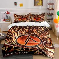 Fiery Linkin Park logo. Bedding sets Duvet cover sets Duvet covers Pillowcases(1 * Duvet Cover 2 * Pillowcases without duvet insert) 135x200cm