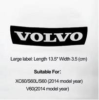 3D Automobilio Grotelių Ženkliukas Lipdukas Priekinės Grotelės Mėlynas Juodas Raidžių Emblema Lipdukai Apdaila Volvo XC60 XC90 S60 S80 V60 C70 S40 C30