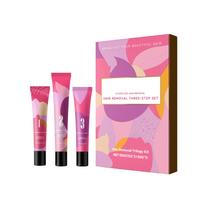 Facial Hair Removal Triple Kit Softening Gel Depilatory Cream Moisturizing Soothing Lotion Gentle Fast Hair Removal for Upper Lip and Chin Works 3pcs