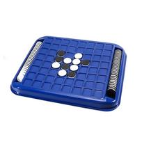 Tabletop Game Flip Black White Chess Board Touch Flip Parent-Child Interactive Kid Overturn Chess Montessori Portable mėlyna