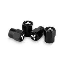 For Mitsubishi Pajero Outlander L200 EVO Montero Lancer 9 10 EX Car Wheel Tire Valve Stems Cap With Keychain Keyring Badge balta