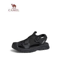 CAMEL Outdoor Casual Velcro Closed-Toe Perforated Beach Sports Sandals for Men G14M076677 39 juoda
