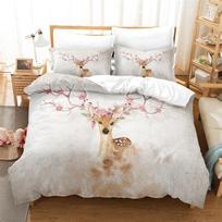 Lovely Animal Bedding Set Animal Theme Duvet Cover Set Fashion Duvet Cover Children's Bedroom Cartoon Duvet Cover Bedding Set 135x200cm