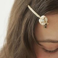 Balloon Flower Crystal Hairpin LFSL0340 Gold