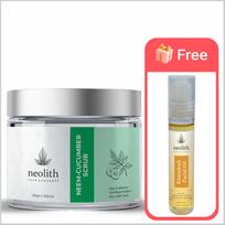 Neolith Neem Cucumber Scrub || Exfoliating Skin, Removes Blackheads || With Almond Oil || Paraben, Silicon & Sulphate Free -100 gm 100 GM žalia
