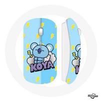 Souris Sans Fil BTS BT21 Koya RM Fond Bleu