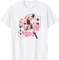 Naruto Shippuden Sakura Blossoms Anime T-Shirt L
