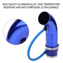 76mm 3inch Universal Car Cold Air Intake Pipe Tube Hose Kit Filter System Blue Blue