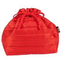 padou Ecorip Cooler Drawstring Large Recycled Lunch Bento Insulates and Keeps Food Cold and Made in Japan Bag, (Red), Water-Repellent, Lightweight,