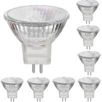 12v 35w Halogen Lamps Gu4 Spot Base 2800k Warm White, Dimmable, Pack Of 8 - RiRi