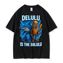 Tung Tung Tung Sahur and Tralalero Tralala T Shirts Funny Italian Brainrot Meme Tshirts for Men Vintage Trend Oversized Tshirt XXXL
