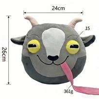 Goat Simulator Plush Toy Gray Stuffed Goat Doll Game Peripheral Soft Cute Funny Figure Home Decor Gift For Kids And Game Lovers