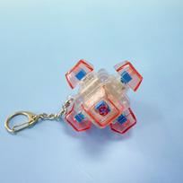 Keyboard Fidget Keychain Keycap Stress Relief Toy Key Chain Toy Button Antistress Keyboard Caps Keyring Stress Relief Asmr Toys raudona