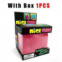 Selling Nice Cube Super Soft Squishy Fidget Toy, Translucent Red Stress Relief Cube, BPA-Free Safe for Kids & Adults