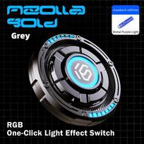 Metal EDC fidget spinner rotatable with luminous effect mechanical card-pushing function It's a stress-relieving toy Gifts  boys