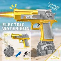 New Electric Water Gun with Light Full Automatic Summer Outdoor Beach Water Fighting Toy for Kids Boys Girls Adults