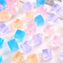 5PCS Ice Cube Squishy Stress Balls, Sensory Fidget Toys for Kids Autism Anxiety, Bulk Birthday Classroom Prize Gift šviesiai pilka spalva