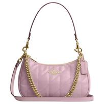 Coach Teri 24 Quilted Design Leather Crossbody Shoulder Bag Women Bags Carnation CDY83-IMORP Basic Set (Bag+Dust Bag)