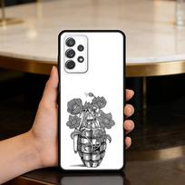 FUNNY G-Grenade Phone Case For Samsung Galaxy A73,A72,A71,A70,A53,A52,A51,Soft Silicone Black Cover Samsung a71 5g