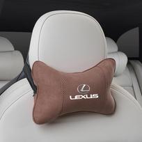 1Pcs Car Seat Headrest Auto Logo Neck Spine Protection Pillow For Lexus FSPORT LBX NX RX 350h 450h ES UX 300e GS GX IS LS LX CT