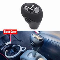 Gear Shift Knob Lever Shifter For Mercedes Benz Smart Fortwo Cabrio Coupe 450 451 City-Coupe 450 Automatic Auto Parts PU Leather Black Cover
