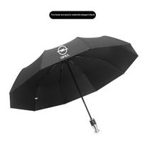 Opel Astra Corsa Grandland Insignia Mokka Vectra Tigra Vivaro Zafira Combo Delica Car Automatic Folding Sun Umbrella Sunshade juoda