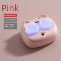 Ultrasonic Contact Lenses Cleaner Portable Fully Automatic Protein Cleaning Machine with Removable Box Remove Tear rožinė