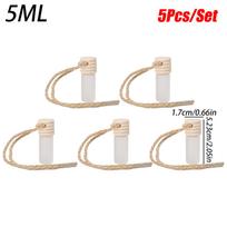 5Pcs 5ml Car Perfume Bottle for Essential Oils Air Freshener Auto Ornament Car-styling Perfume Pendant Hot Car Accessories 5ml