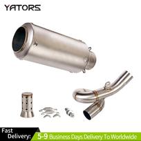 Exhaust Systems Slip For Kawasaki Ninja ZX6R ZX636 2009-2023 Exhaust Mid Link Pipe Muffler Tips Exhausts Pipes