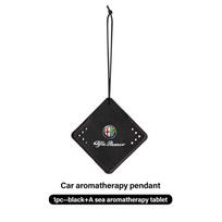 Car Fragrance Pendant Air Freshener Hanging Aromatherapy Tablets For Alfa Romeo 159 Giulietta 156 147 Giulia Mito GT Stelvio