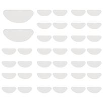 A95D-18 Pairs Eyeglasses Nose Pads Glasses Adhesive Silicone Anti-Slip Nosepads For Eyeglass Glasses Sunglasses (Transparent, 1. skaidri