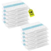 10 Pack Disposable Hard Floor Vacuum and Mop Pad Refills for Shark Pro VM252 VM251 VM250 VM200 VC205 QM250 VM190 VM200P12 VMP30 Vacuum Cleaner 10-Pack balta