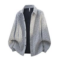 Long Sleeved Shirt Men's Hong Kong Style Lapel Shirt Men's Youth Versatile Casual Cardigan Jacket Men Tie Dye Floral Loose Jacket M