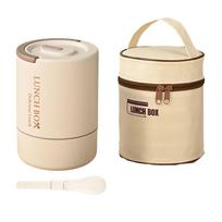Large Capacity 3 Layers Lunch Box Stainless Steel Lunch Container Set Insulated Lunch Box  Travel chaki