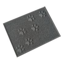 Pet Cat Litter Mat Waterproof Pvc Foldable Cat Litter Trapping Bed Pads for Cats Non-Slip Sand Pad Washable Pet Clean Supplies (Gray,30X40cm) pilka spalva