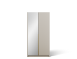 Spinta ADRK Alera II, aukso sp./kašmyro sp., 58 cm x 100 cm x 204 cm, su veidrodžiu