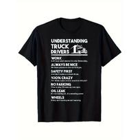 Men'S Funny Truck Driver T-Shirt - Heavyweight 180gsm Cotton Crew Neck Tee with Trucking Humor - Birthday Gift for Truckers, CDL Drivers - Sizes S juoda