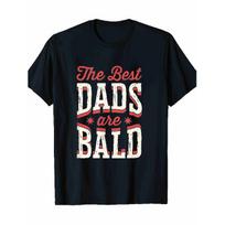 Men'S Casual Crew Neck T-Shirt with  The Dads Are Bald  Graphic - Black, Soft Knit Fabric, Perfect for All Seasons, Ideal Gift for Dads, Everyday S juoda