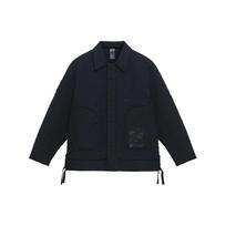 Li Ning X Jackie Chan Kung Fu Series Solid Color Warm Loose Long Sleeve Cotton Jacket Men Jacket Black AJMS059-1 XL