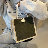 Summer French Floral Tote Bag Bento Bag Cloth Bag Office Commuting Handbag