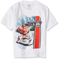 Disney Cars Boys' Race T-Shirt S balta
