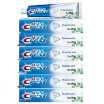 Crest 3D White Arctic Fresh Mint Toothpaste 6-Pack with Tissues