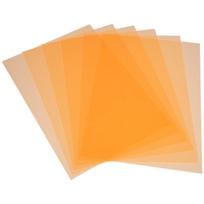 6 vnt. Šviesos difuzoriaus lakštas Spalvoti šviesos geliai Spalvoti lakštai Šviesos gelio filtras Lakštas Vaizdo LED šviesos dangtelis oranžinė