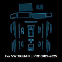 Pre-cut TPU Protective Film for Volkswagen Tiguan L Pro VW 2026 2026 PPF Interior Center Console Gear Panel Auto Accessories Left hand drive