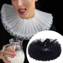 Ruffle Collars Clown Neckwear for Halloween Stage Performance juoda