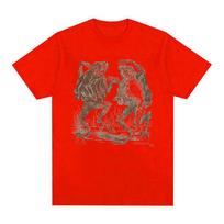 2025 Summer Funny Dancing Frogs Toads Retro Graphic T Shirt Mushroom Frog Cottagecore Aesthetic 100 Pure Cotton Printed Tshirt S